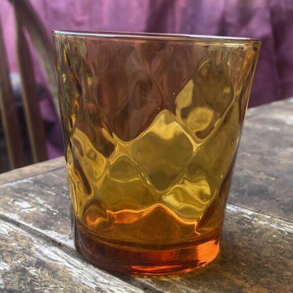 77-(VK). Vintage. Kitchen. Amber. Glass. Juice Set. - Picture 3 of 13